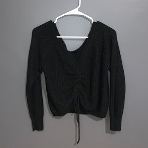 Black Cinched Sweater